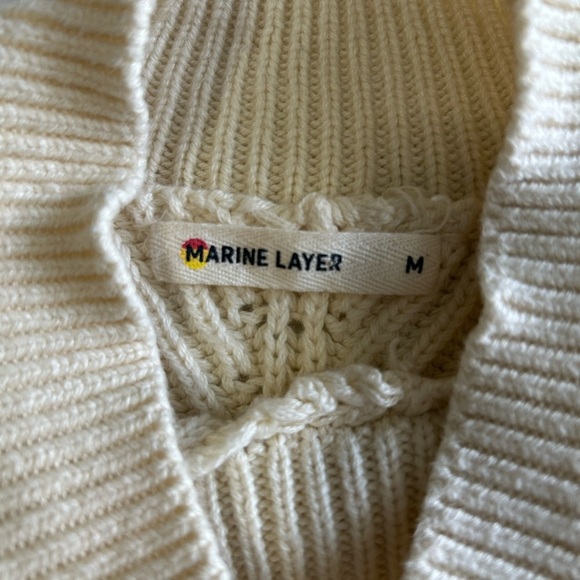 Marine Layer Cream Skyler Sweater - Picture 9 of 11